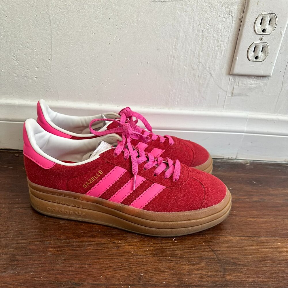 Adidas Gazelle Collegiate Red Lucid Pink Collegiate Red/Lucid Pink/Core White